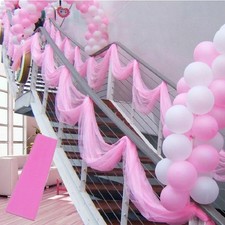 Tulle Organza Roll Fabric For Wedding Party Decoration  Backdrop Venue Sashes 5m
