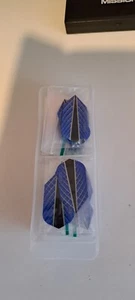 10 Sets Harrows Quantum Blue and Black slim Darts Flights - Picture 1 of 1