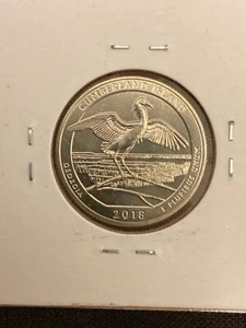 S Cumberland Island Quarter Clad 2018 BU raro baja colección - Imagen 1 de 2