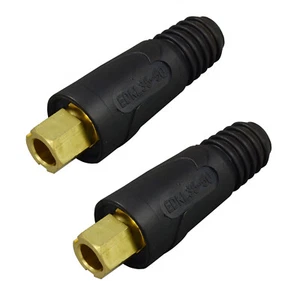 Junta de cable de soldadura conector rápido hembra estilo DINSE 200-300A 35-50 SQ-MM 2 piezas - Imagen 1 de 7