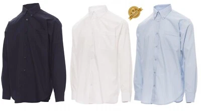 Taglie Forti Uomo Camicia Classica Comoda Uomo " Facile Stiro" Bottondonwn - Immagine 1 di 4