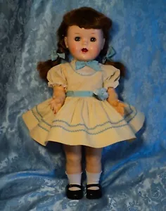 VTG 1950's"IDEAL""SAUCY WALKER"DOLL.16"H.HARD PLASTIC.ORIG.DRESS & SHOES.VG.COND - Picture 1 of 24