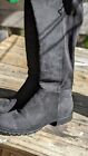 New Womens Boots Shoe Size 85 M Black Fabric Upper Over The Knee Unisa Sexy