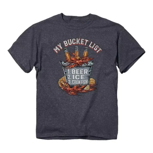 Camiseta de manga corta gris Craw Bucket List para hombre - Imagen 1 de 3