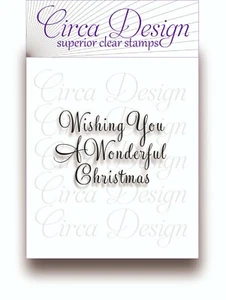 Clear Unmounted Christmas Festive Verse Sentiment Rubber Stamp XMVS25 - Picture 1 of 2