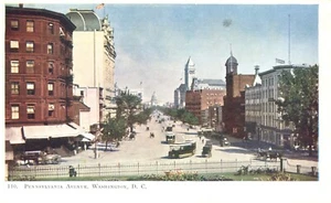 Postal Pennsylvania Avenue Washington DC con vista aérea UDB 1906 - Imagen 1 de 2