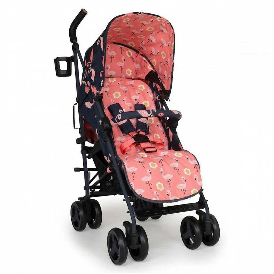 Cosatto Supa 3 Pretty Flamingo Pushchair - Pink/Blue (CT5051)