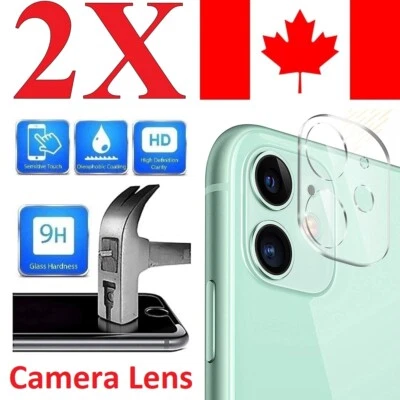 (2 PACK) Camera Lens Protector Tempered Glass for iPhone 15 14 13 12 Pro Max XR - Image 1 of 4