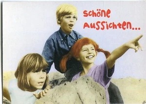 Cartolina Inger Nilsson, Pippi Calza Lunga e Amici, "Belle vedute" anni 80/90 - Foto 1 di 1