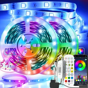 LED Band Streifen RGB Stripe Licht-Leiste 12V 5050 Leuchte Lichterkette 1m-30m - Bild 1 von 14
