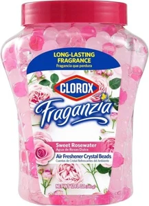 Fraganza Deodorante Perline Cristallo Acqua di Rose Dolce 12Oz | Aria Lunga Durata Fr - Foto 1 di 5