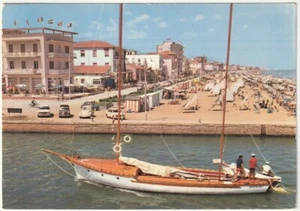 BELLARIA - RIMINI - ALBERGHI E SPIAGGIA VISTI DAL MARE - VIAGG. 1969 -79314- - Foto 1 di 1
