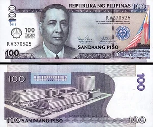 Philippines 100 Piso 2013, UNC, Commemorative, 100 Years SHELL Oil , P-219 - Picture 1 of 3