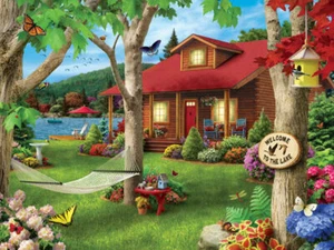 MasterPieces Lakeside Retreat 750-teiliges Puzzle von Alan Giana - Bild 1 von 4