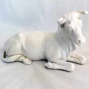 LLADRO OX BULL Bisque Sitting Nativity DAISA 1981 Spain 10" long NEW NEVER SOLD  - Picture 1 of 3