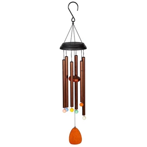 Voice Activated Solar Wind Chime, Bronze, 33" - Picture 1 of 2