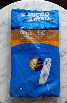 Pkg of 7 Oreck XL CC DVC Allergen Upright Vacuum Bags XL5, XL7, XL21 Microlined - Image 1 of 4
