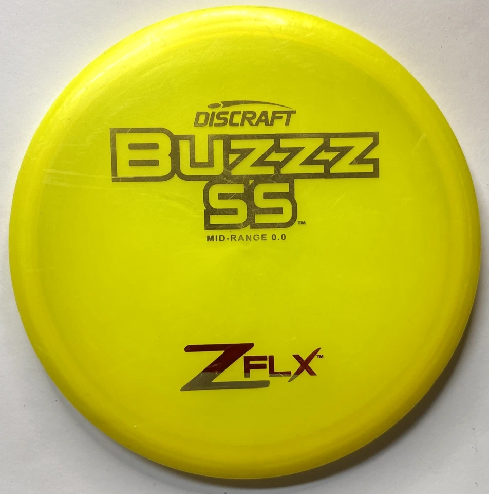 Discraft Z FLX Buzzz SS PFN Old Gummy Midrange 176 g escala usado Foto 1 de 4