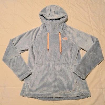 Pulôver com capuz feminino The North Face Bellarine pescoço funil médio M lã azul - Imagem 1 de 4