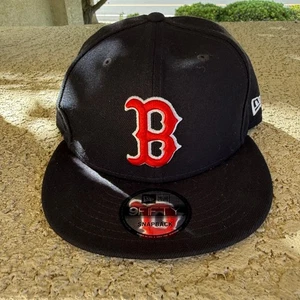 New Era Boston Red Sox MLB Basic Snap 9FIFTY Snapback Hat Cap Adult - Picture 1 of 5