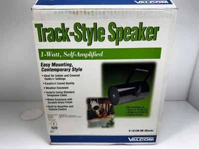 NUEVO Altavoz estilo pista autoamplificado Valcom V-1013B-BK (Negro) de 1 vatio Foto 1 de 3