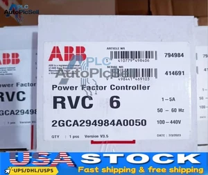 1PCS New ABB RVC-6 RVC6-1/5A Power Factor Controller In Box Brand - Picture 1 of 6