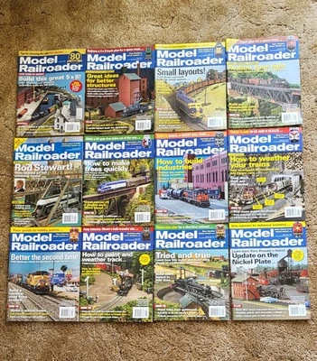 12 MODEL RAILROADER MAGAZINES COMPLETE YEAR 2014 - Image 1 of 4