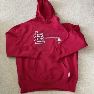 St Louis Cardinals 2011 Hoodie Herren 2XL MLB Baseball Playoffs Majestic Pullover - Bild 1 von 12