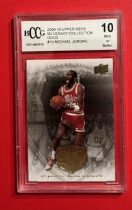 2009 Upper Deck MICHAEL JORDAN Legacy Collection Gold #10 BCCG 10 CHICAGO BULLLS - Picture 1 of 3