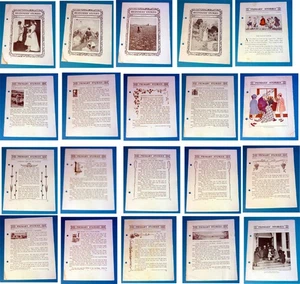 1910-1928 Historias relacionadas con la Biblia Aprende a leer Conjunto de 20 lecciones Educación en el hogar - Imagen 1 de 23