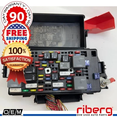 DB13670279 OEM 08-11 Buick Lucerne Cadillac DTS debajo del asiento caja de fusibles relé OEM Foto 1 de 4