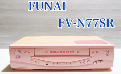 FUNAI FV-N77SR Hello Kitty VHS VCR Japón limitado Foto 1 de 4