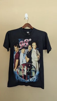 Camiseta de concierto 98 grados doble cara talla S 17x25 camiseta de rap pantalla inicia gira Foto 1 de 4