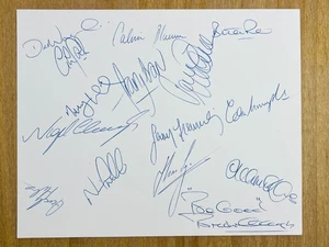 Hand Signed Team Sheet - Nottingham Forest FC 1987/88 season - 15 signatures - Picture 1 of 2