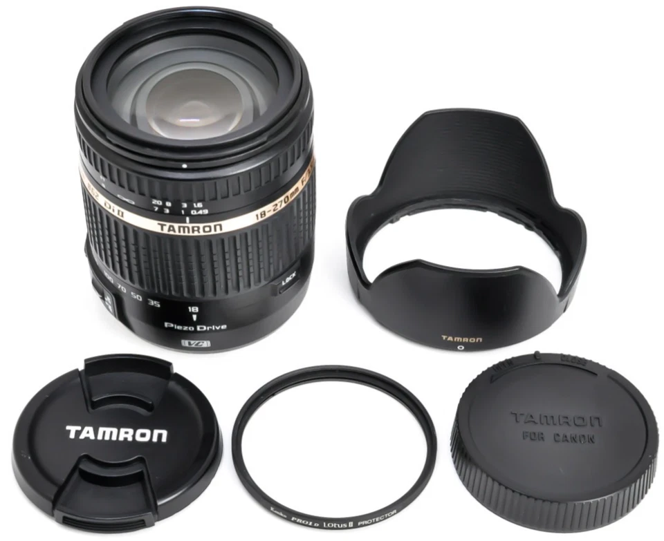 Top Mint Tamron B008 18-270mm f/3.5-6.3 Di II VC PZD Super Zoom Lens Canon EF - Image 1 of 4