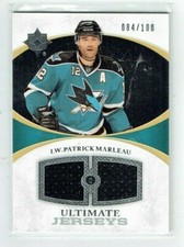 10-11 UD Upper Deck Ultimate  Patrick Marleau  /100  Jerseys