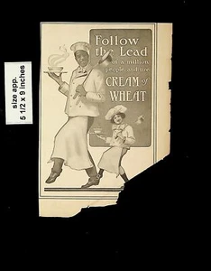 1904 Follow the Lead Cream of Wheat Vintage Print Ad 17691 (damaged) - Picture 1 of 1
