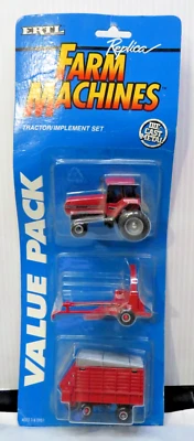 Ertl Case IH Tractor 7130 Máquinas Agrícolas Diecast Réplica Paquete de 3 Foto 1 de 4
