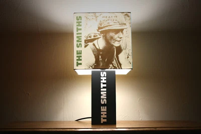 THE RECORD'S TICKING Handmade ‘The Smiths’ Lamp + Album Cover Lampshade - Morrissey, Meat is Murder