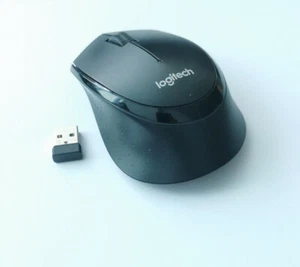 Logitech M330 Silent Plus 1000 DPI Wireless Mouse with receiver Black - Foto 1 di 5