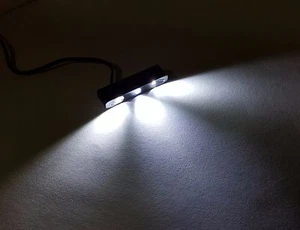 Bright White LED Motorcycle Car Truck ATV License Plate Tag Light with 3M tape - Foto 1 di 4