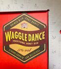 WAGGLE DANCE HONEY ENGLAND ODD SHAPED BEER COASTER RARE VINTAGE