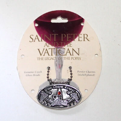 Saint Peter and the Vatican Legacy Of Popes Pewter Wine Charm Green Rhino red — 第 1/4 张图片