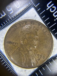 1958 D Wheat Penny “L” On The Rim error Coin - Picture 1 of 4