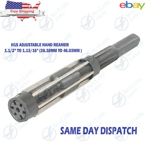 New H15 Adjustable Hand Reamer Set 1.1/2" To 1.13/16" 38.10mm To 46.03mm Tool - Picture 1 of 6