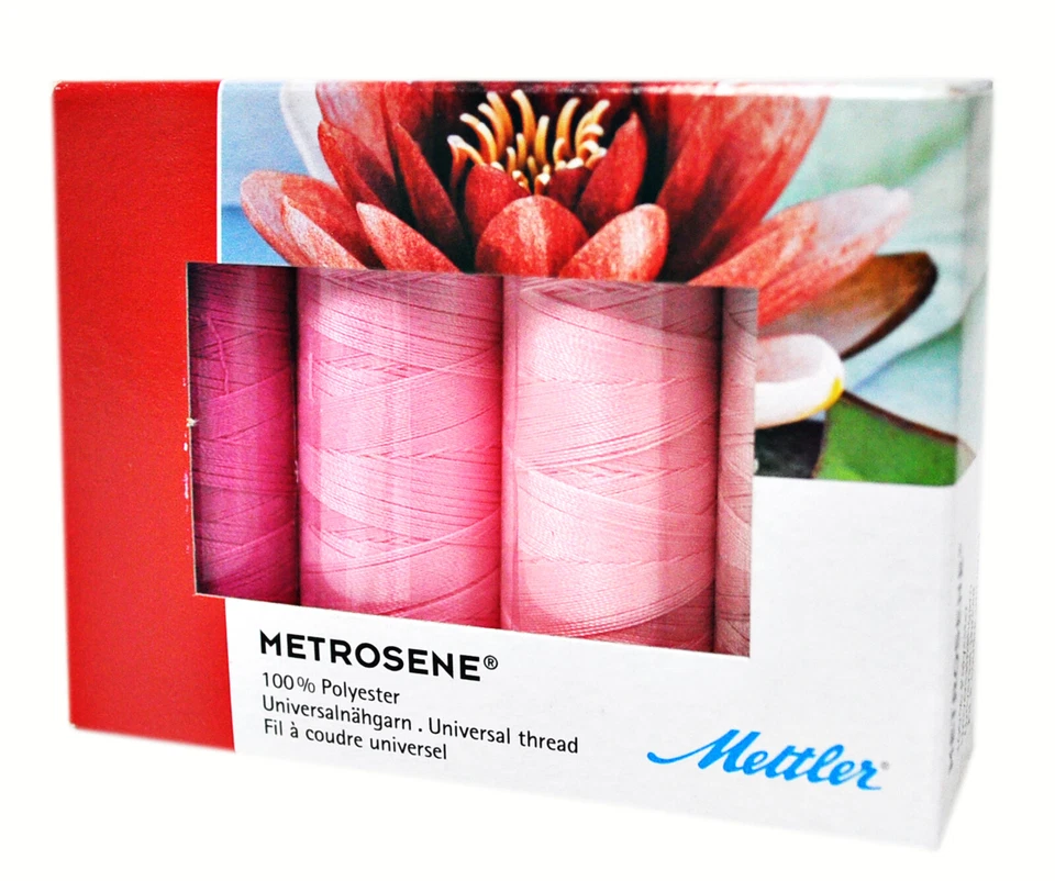 Mettler Metrosene 4 Spool Thread Set Pink - Image 1 of 1