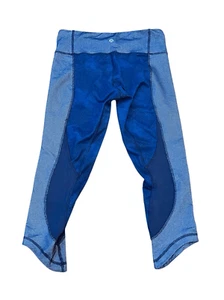 Lululemon Leggings Blue Print Low Waist Capri Size 6 - Bild 1 von 3
