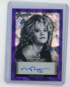2022 LEAF POP CENTURY MEG RYAN GLAMOR GRAPHS AUTO AUTOGRAPH HARRY MET SALLY #/7