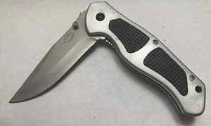 Frost Cutlery Feather Folding Knife 3.5" Stainless Steel Blade Aluminum Handle - Picture 1 of 5