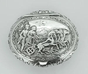 Late 1800s German Hanau Silver Box Made For French Market Roth & Co 64.3g - Picture 1 of 8